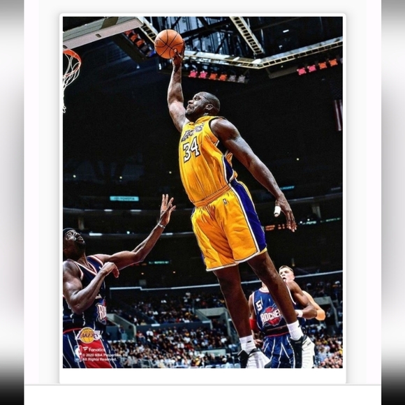 NEW!๐ฏ SHAQUILLE O'NEAL LOS ANGELES LAKERS 2001 GLOSSY 8.5x11 BASKETBALL POSTER - Picture 5 of 7